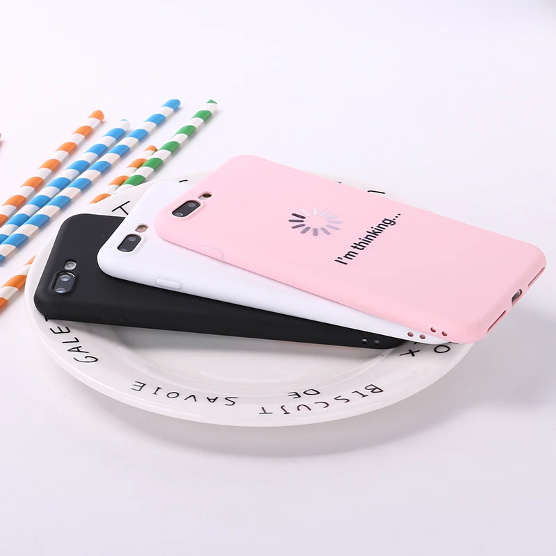 Мягкий силиконовый матовый чехол из ТПУ для iPhone 8 8Plus X 7 7Plus наклейка девочек с