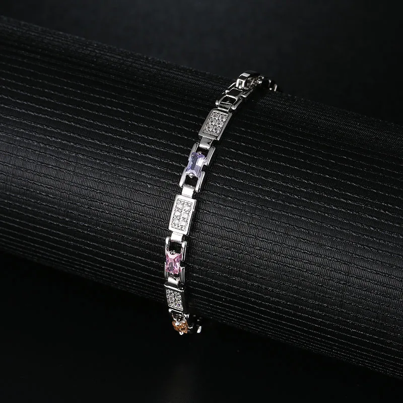 CARSINEL Brand Fashion AAA Cubic Zircon Bracelets for Women Silver Color &amp Bangles Female Jewelry | Украшения и аксессуары