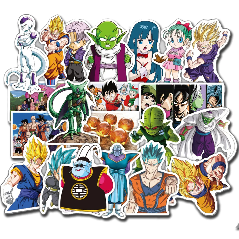 36 шт. аниме Dragon Ball наклейки Супер Saiyan Goku ПВХ наклейка для автомобиля ноутбука
