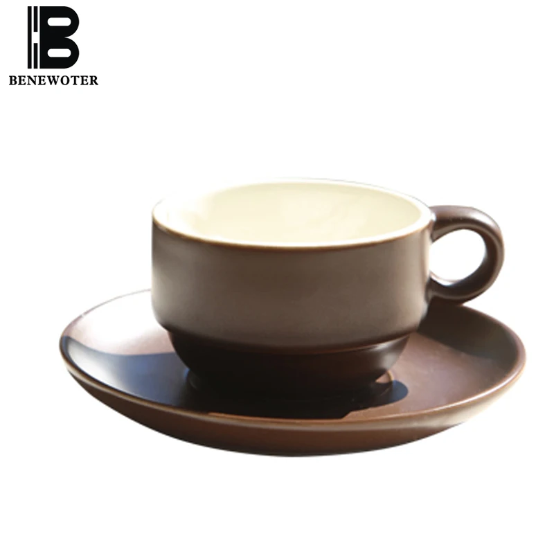 Креативная керамическая кофейная чашка 180 мл в европейском стиле из костяного