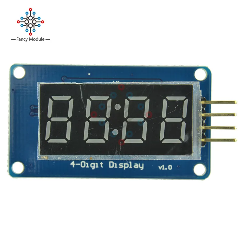 Модуль цифросветодиодный светодиодного дисплея TM1637 с 4 битами для arduino
