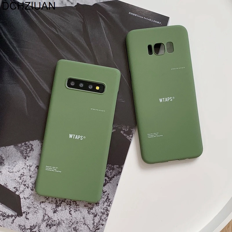 DCHZIUAN зеленый матовый жесткий чехол для телефона Samsung Galaxy S10 Plus S9 S8 Note 9 8