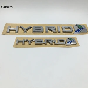 Cafoucs для Ford Mondeo C Max Fusion HYBRID эмблема задний багажник для открытой автомобильной двери с эмблемой крыло символ знак наклейки в виде букв