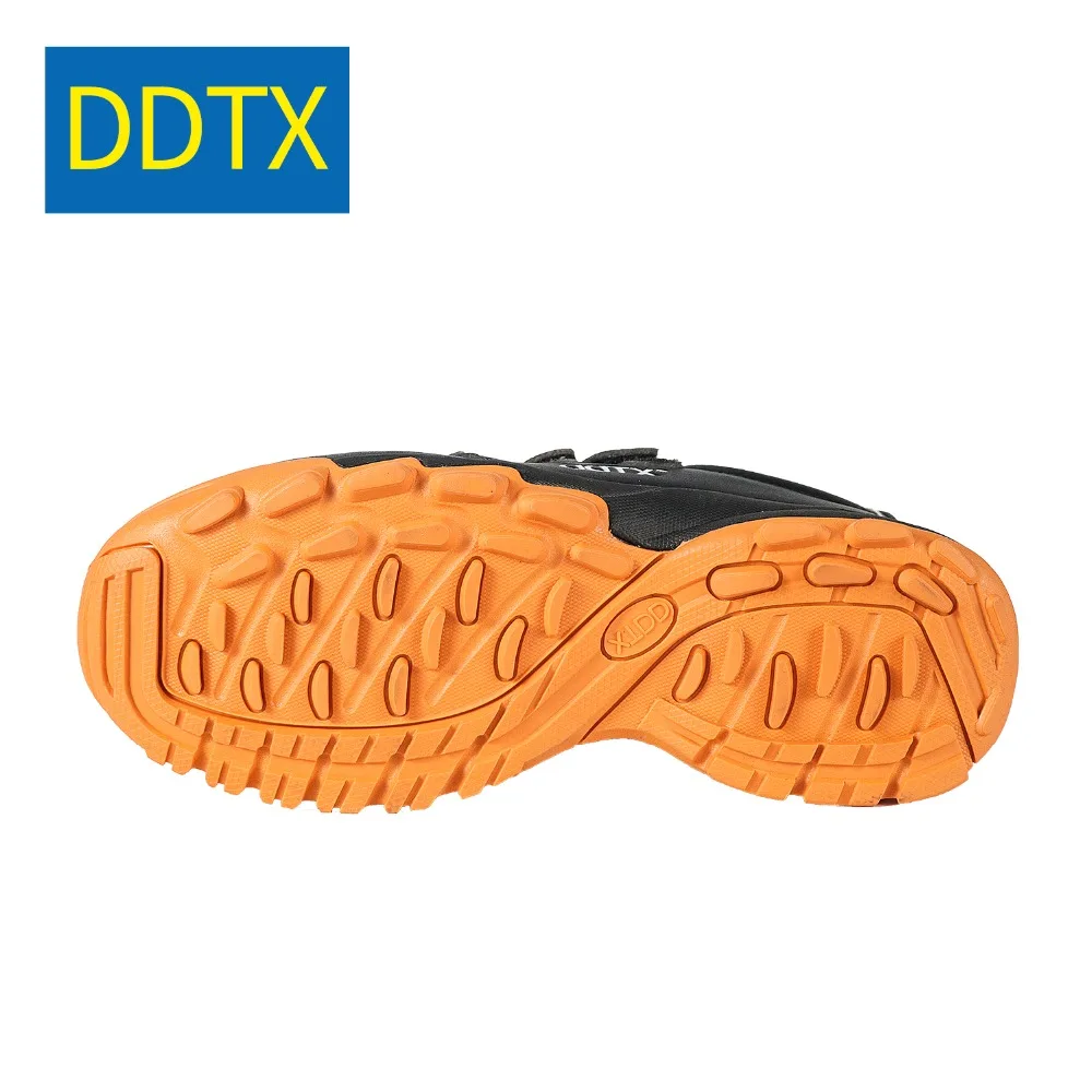 DDTX Safety Shoes Work Boots Men Composite Toe Anti-smash Lightweight Breathable Footwear EH Insulation Black |