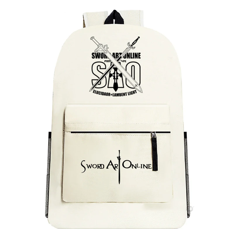 Рюкзак унисекс с принтом SAO новый дизайн сумка на плечо изображением меча онлайн