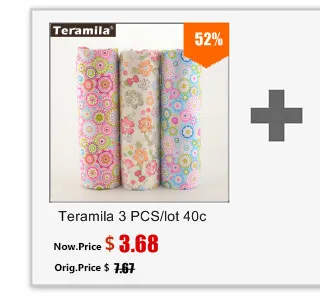 Teramila Cotton Fabric 25 Designs Animial Cartoon Patchwork Quilting Charm Packs Meter Home Textile Clothing Bedding