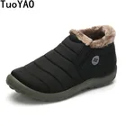 Теплые меховые мужские зимние ботинки, обувь на Плоском Каблуке, плюшевые ботильоны, зимняя и осенняя повседневная обувь, уличная мужская обувь на платформе, большой размер 35-48