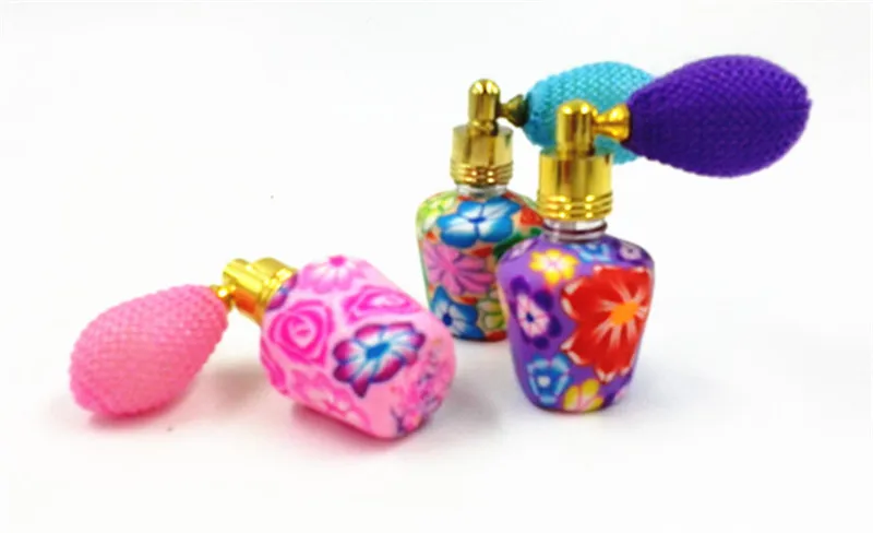 

6 мл Полимерная глина насос для парфюмерной бутылки Gasbag косметические контейнеры стеклянная бутылка дистрибьютор Atomzier 10 шт./лот DC064