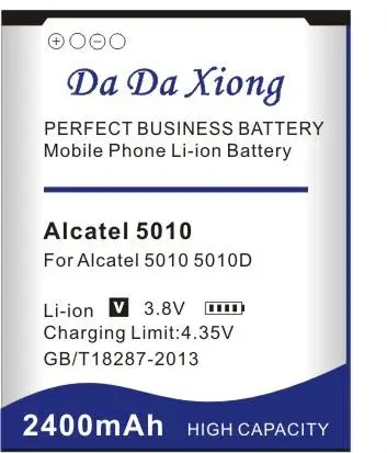Аккумулятор высокой емкости 2400 мАч Alcatel 5010 для 5010D запасная батарея мобильного