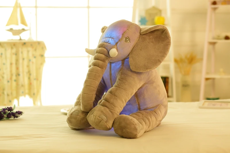 50 см Kawaii животные слон игрушка светящийся и музыкальный для дивана кровати