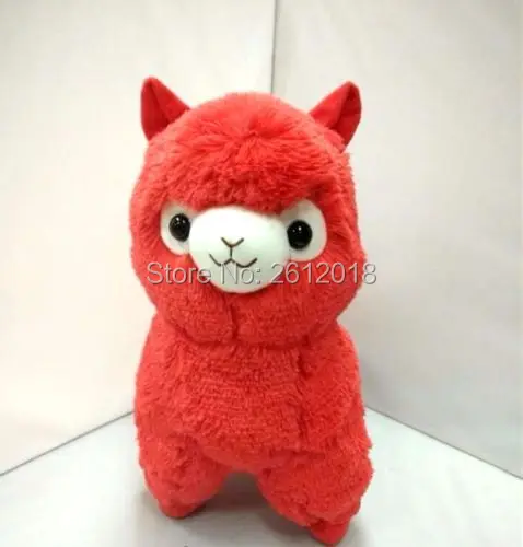 Новинка 35 см каваи Красная Альпака лама милый плюш Alpacasso игрушка подарок | Игрушки