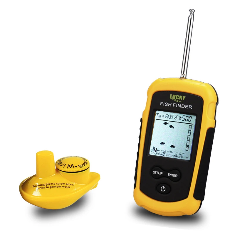 Lucky Brand Рыболокаторы Беспроводной Sonar эхолот 40 м Рыбалка Карп FFW1108 1 подводная