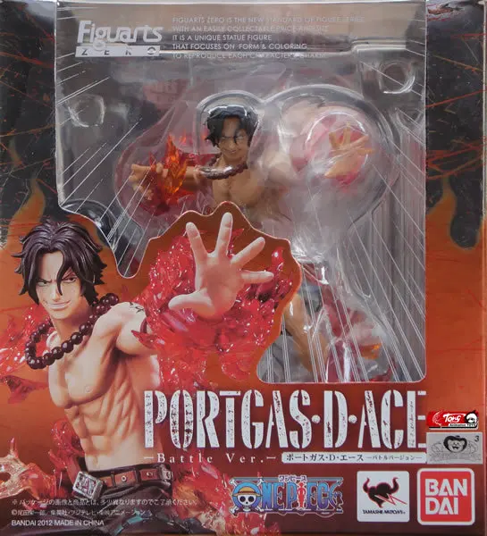 100% Оригинальные фигурки BANDAI Tamashii Nation фигурок ZERO Collection-Portgas D. Ace -Battle Ver.-от ONE PIECE |
