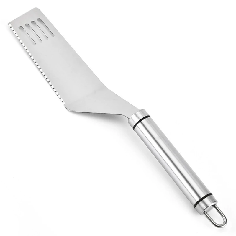 Stainless Steel Spatula Pancake Cutter Teppanyaki Shovel Skidproof Handle Kitchenware Cooking Tools Pizza Cheese | Дом и сад