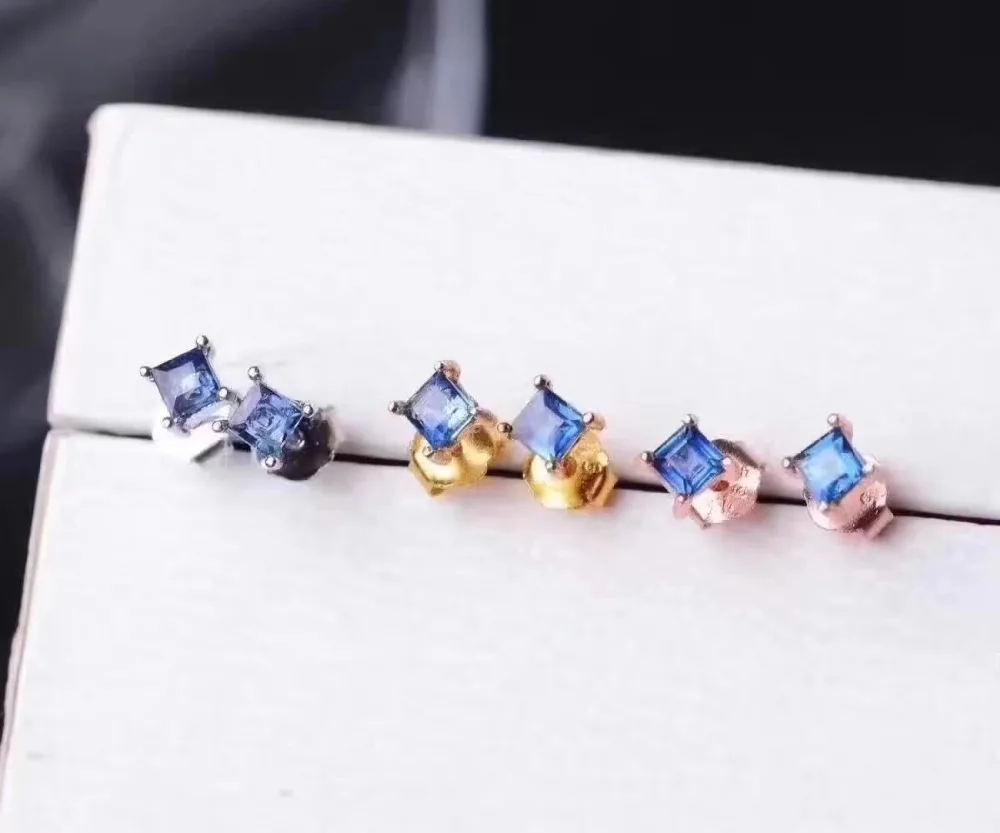 Верность естественно 5A 3 мм сапфир s925 серебро изысканный fine jewelry наборы для женщин