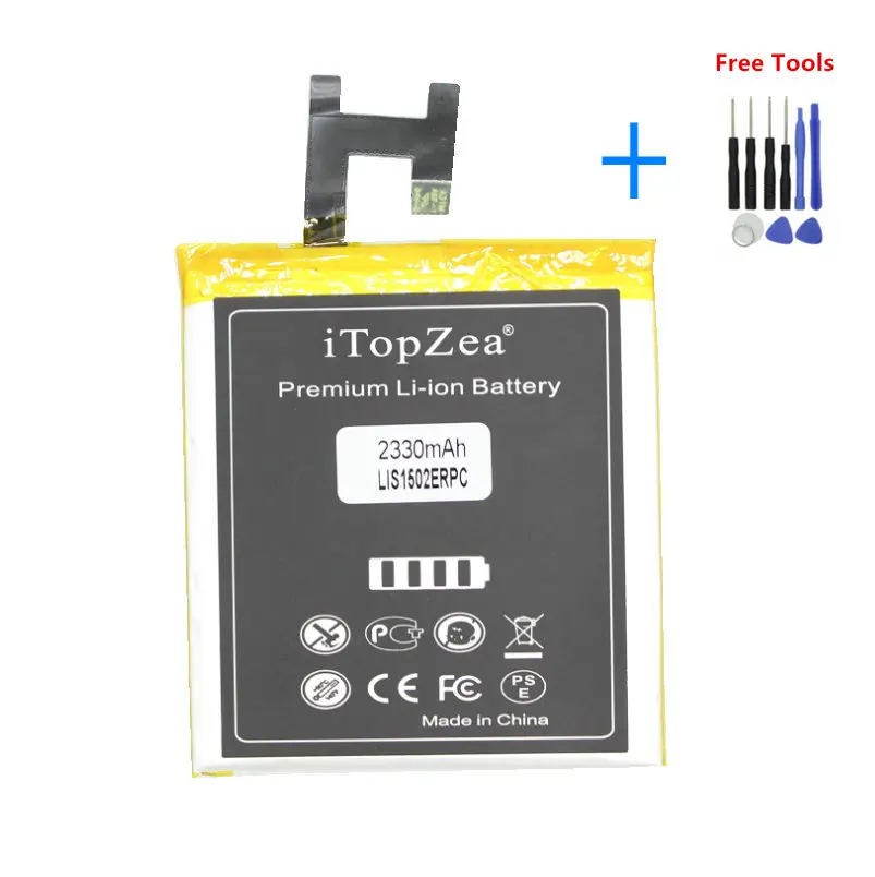 ITopZea 1x2330mAh /8.7Wh LIS1502ERPC M2 Aqua Сменный аккумулятор для Xperia Z L36H lt36h L36i SO 02E C6603 c6602 +