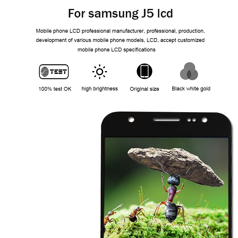 J500 AMOLED LCD для Samsung Galaxy J5 2015 J500FN J500G J500Y J500M дисплей сенсорный датчик дигитайзер