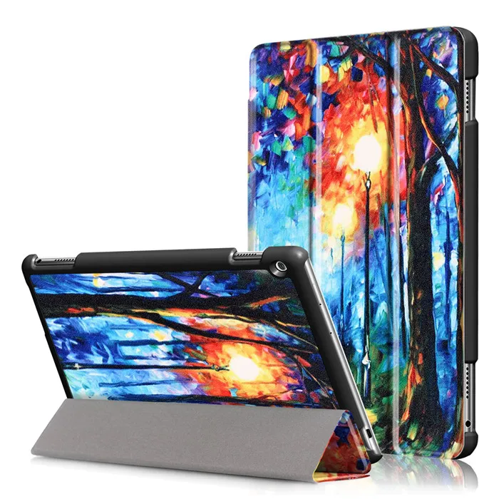Полиуретановый чехол-подставка для huawei Mediapad M3 Youth Lite 10 BAH-W09 BAH-AL00 10," Tablet+ 2 шт Защитная пленка для экрана