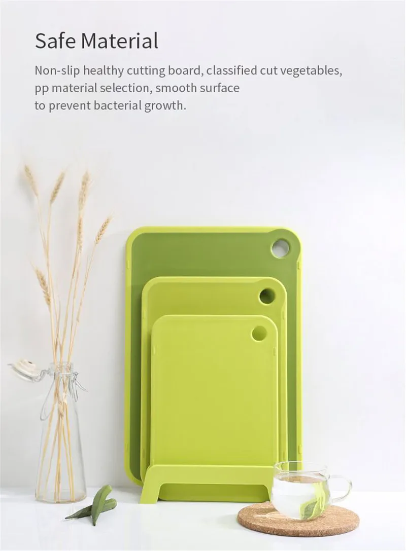 Xiaomi Quange фруктовые овощные инструменты Нескользящая подвесная двухсторонняя разделочная доска кухонная бытовая разделочная доска для фруктов гаджет