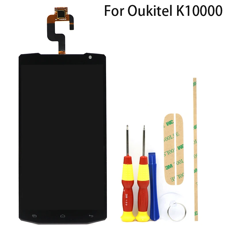 Для ЖК дисплея 5 &quotOukitel K10000 и TP кодирующий преобразователь сенсорного экрана в