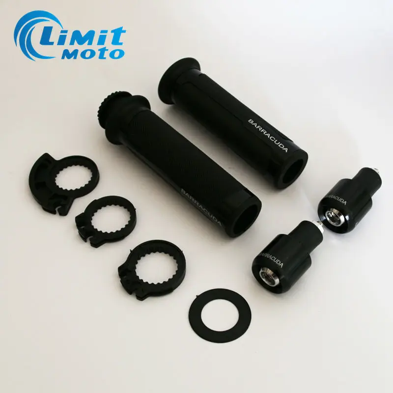 

22mm 7/8'' 6 colors Motorcycle Handlebar Grips Handle Grips caps ends CNC Aluminum + Rubber Street & Racing Moto Racing Grips