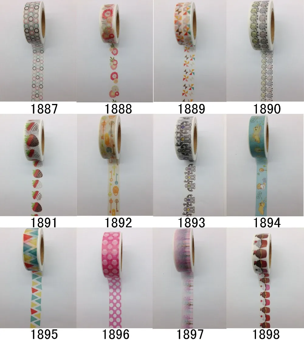 2298 моделей diy клейкой ленты Комплект 30 шт./лот Цветочный принт деко DIY Стикеры/клей японский ленты jiataihe васи ленты оптом
