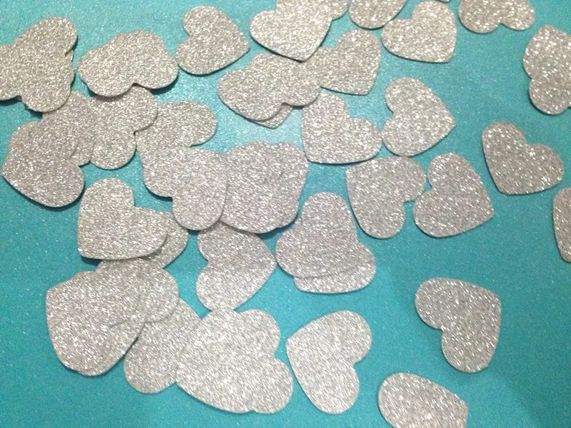 Ручная работа Золотое сердце свадебные конфетти свадебный душ вечеринка стол