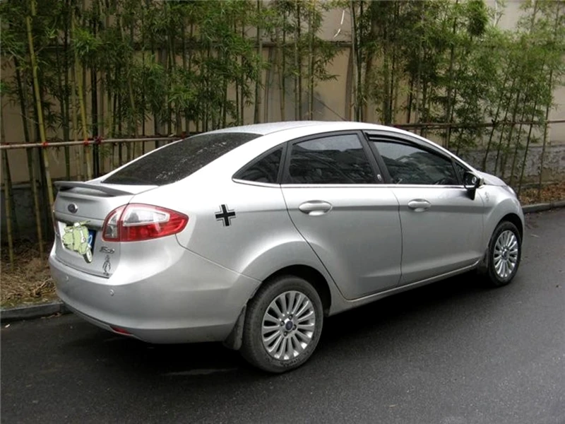 Для Ford Fiesta 2009-2017 спойлер высокого качества ABS Материал заднее крыло автомобиля