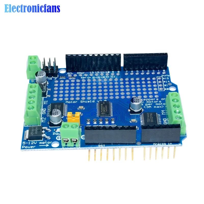 Стандартный шаговый двигатель IIC I2C TB6612 Mosfet PCA9685 PWM сервопривод щит V2 для Arduino Robot Uno