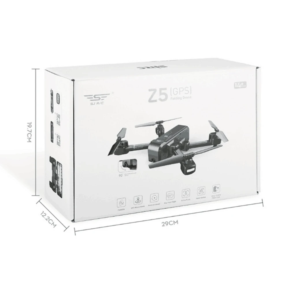 Квадрокоптер SJRC Z5 с камерой 1080P GPS 2 4G/5G Wi Fi FPV RC|Радиоуправляемые вертолеты| |