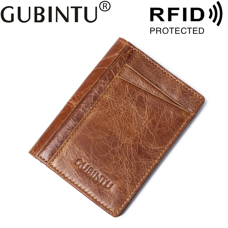 Тонкий кошелек из натуральной кожи Rfid для мужчин мужской Cuzdan сумка денег бизнес