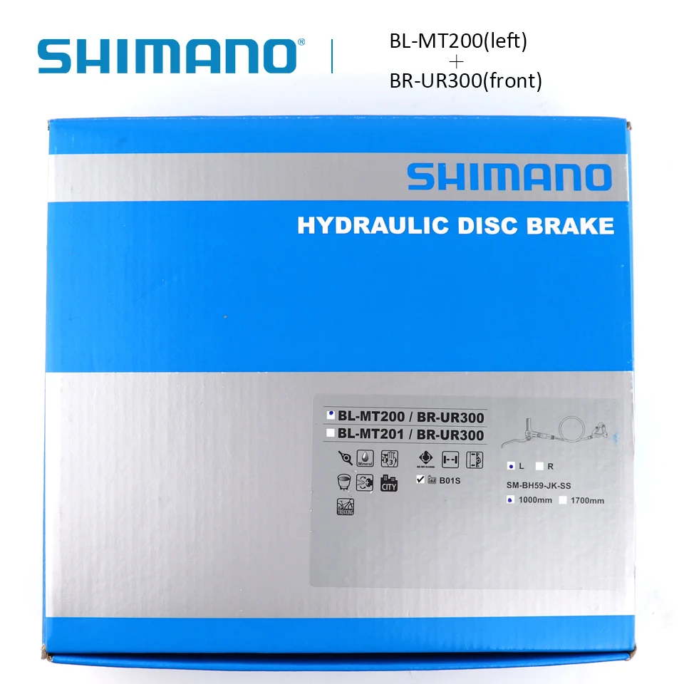 SHIMANO BL-MT200 тормозной рычаг + BR-UR300 Гидравлический дисковый тормоз с B01S полимерная