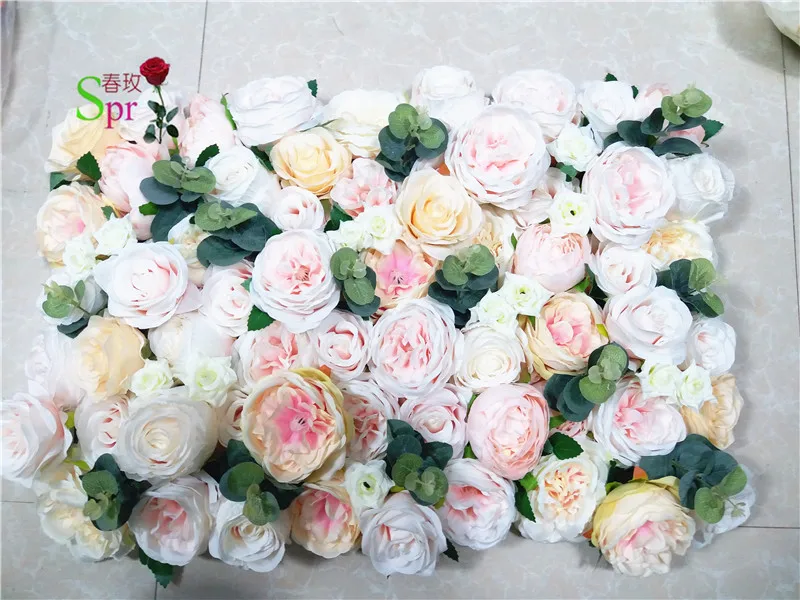 

SPR Free Shipping 10pcs/lot 3D Artificial rose peony &hydrangea flower wall wedding backdrop artificial flower arrangements