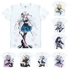 Футболка Coolprint с рисунком из Аниме абсолютный дуэт Yurie Shigutouna, футболки с коротким рукавом в разных стилях, рубашки для мотивации косплея Лилит Бристоль