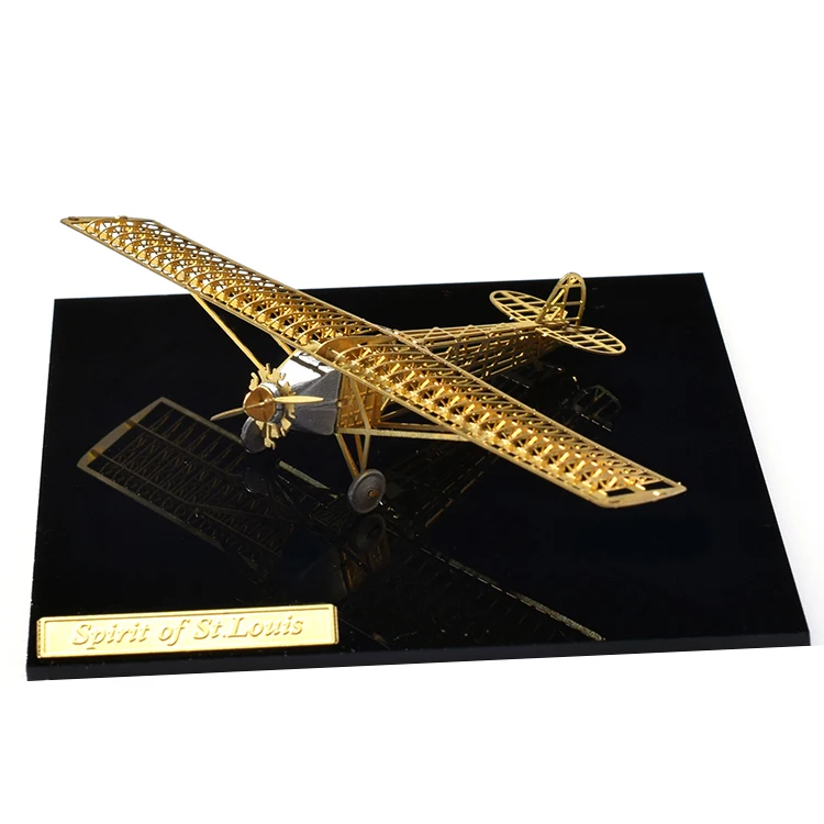 

1/160 StratoStudio 3D puzzle metal model easy to assemble micro wing series B16007 Spirit of St.Louis Airplane toys for gifts