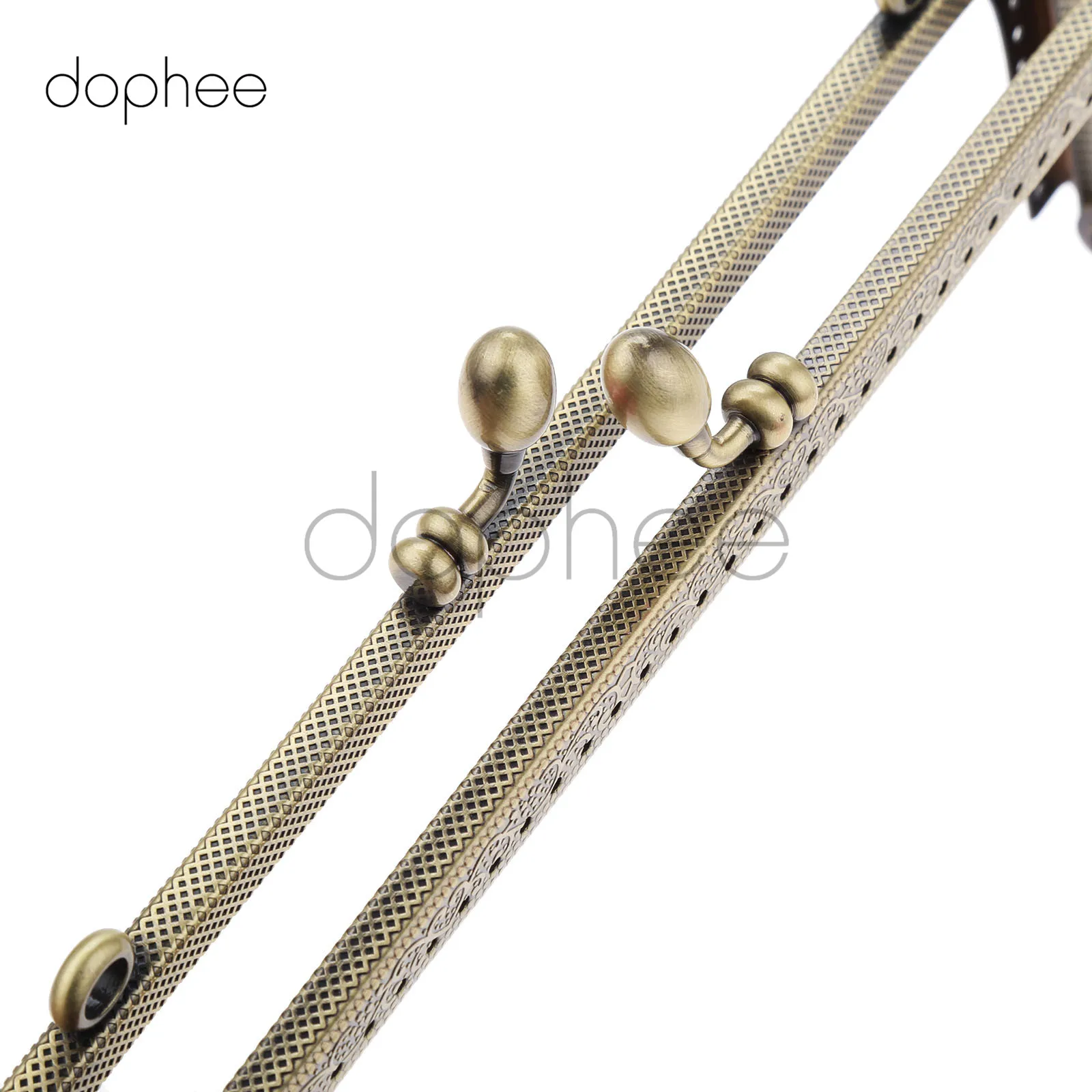 Dophee 2 шт. 8 5/10 5/12 5 см бронзовая квадратная металлическая ручка каркас для кошелька