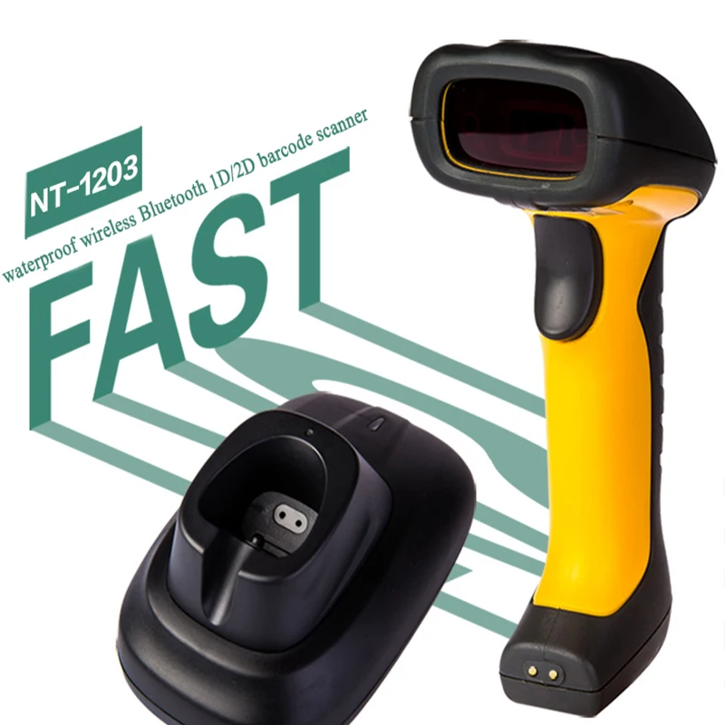 Новый водонепроницаемый ручной Bluetooth беспроводной 2D сканер штрих кода Быстрый