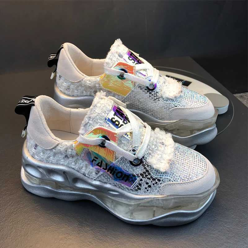 Женская повседневная обувь на воздушной подушке RY-relaa со стразами брендовая