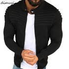 Мужская приталенная куртка на молнии DIMUSI, мотоциклетная куртка с длинным рукавом и воротником, верхняя одежда для осени и зимы