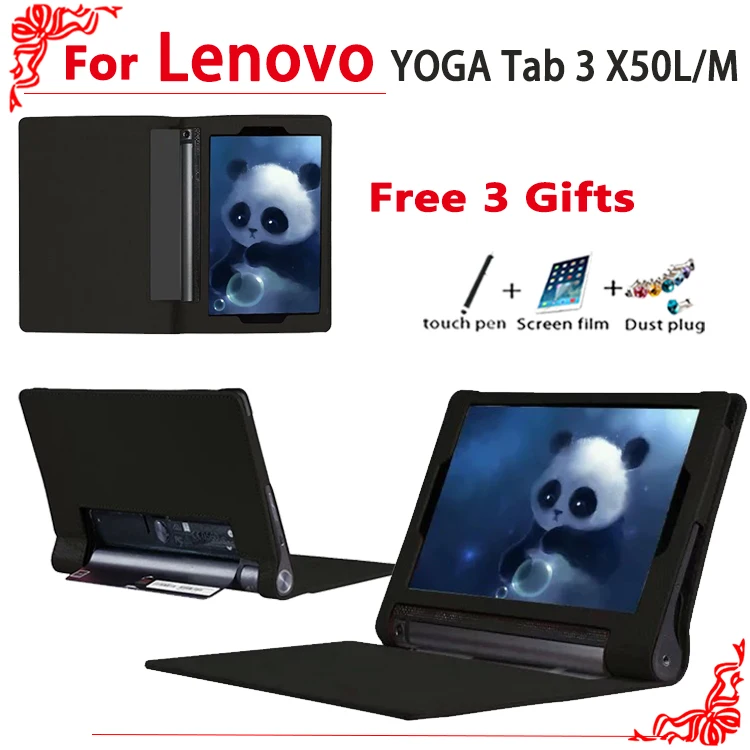 YOGA Tab 3 X50 case Ultra Slim PU Leather Case For Lenovo X50L X50M Tablet PC cover + free gifts | Компьютеры и офис