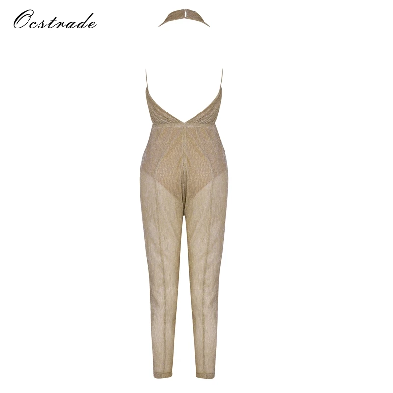 Ocstrade Новый Мода 2017 горячий сексуальный глубокий v образным вырезом комбинезон