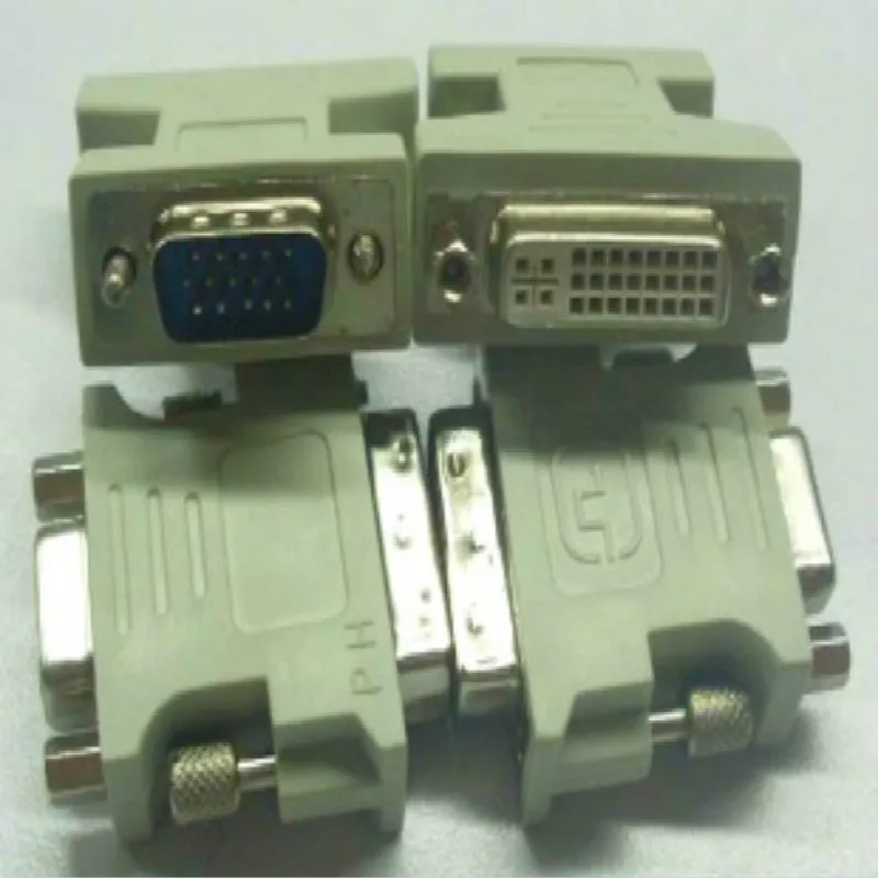 Новый DVI(24 + 5) двойной разъем гнездо на VGA 15 монитор для мужчин адаптер конвертер HDTV