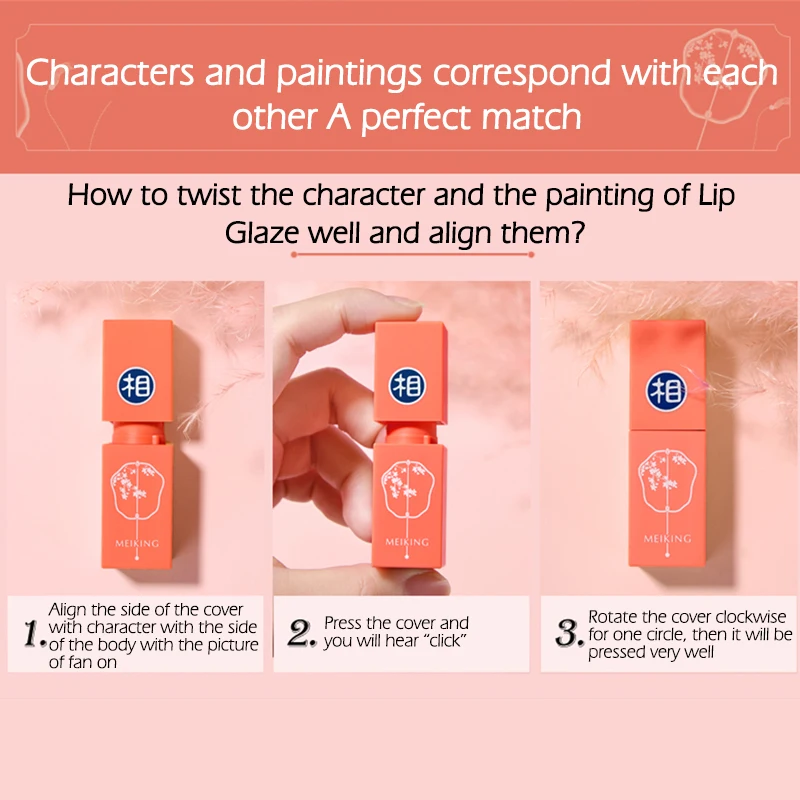 MEIKING Lip glaze lipstick set 4pcs Long-lasting color moisturizing Velvet Texture make up Hot Selling new Brown red orange