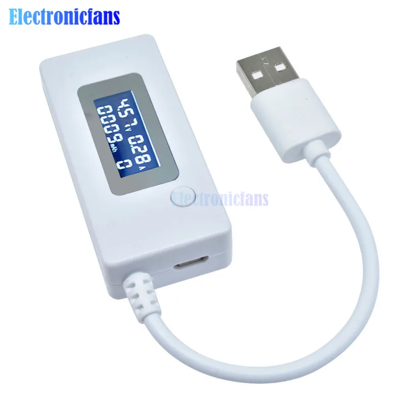 ЖК дисплей USB детектор Вольтметр Амперметр мобильное зарядное устройство