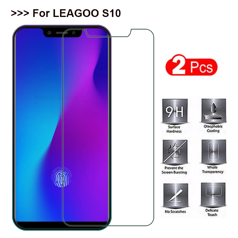 Закаленное стекло для Leagoo S10 на телефон пленка Защитное экрана Защитный чехол
