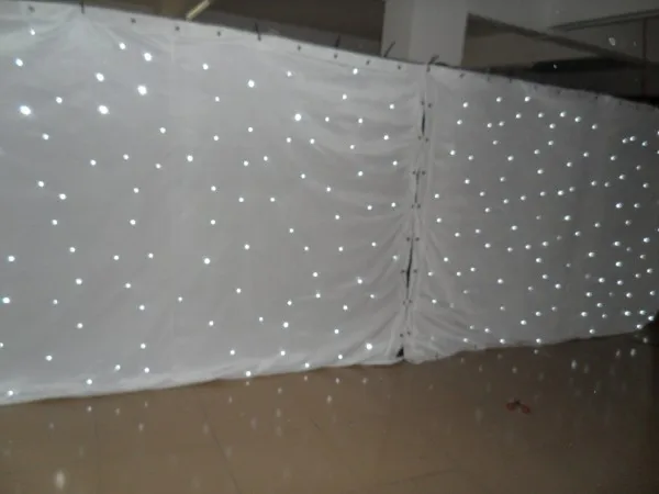 Высококачественная Белая светодиодная Звездная занавеска 3 м x 7 смешанные цвета