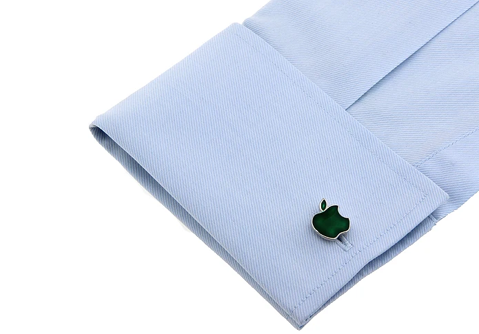 Заводская поставка запонки iGame модный медный материал зеленое яблоко бесплатная