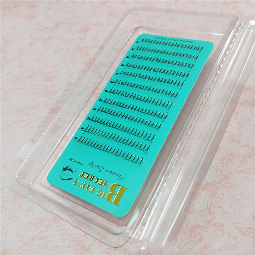 

3d 0.07 0.10 0.15mm pre made fan russian volume long Stem Lashes Eco-Friendly exporter lashes false eyelashes extension