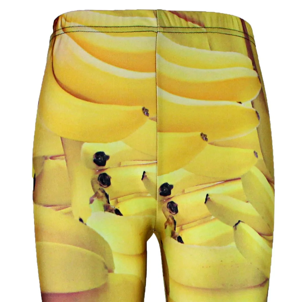 Эластичные повседневные штаны женские леггинсы с 3d-цифровым принтом желтого