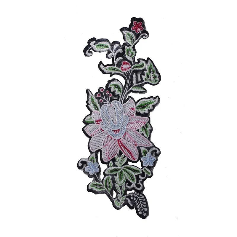 10 шт. разноцветная Цветочная вышивка аппликация для утюга нашивки одежды